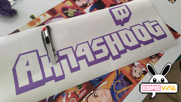 adhesivo streamers twitch a medida