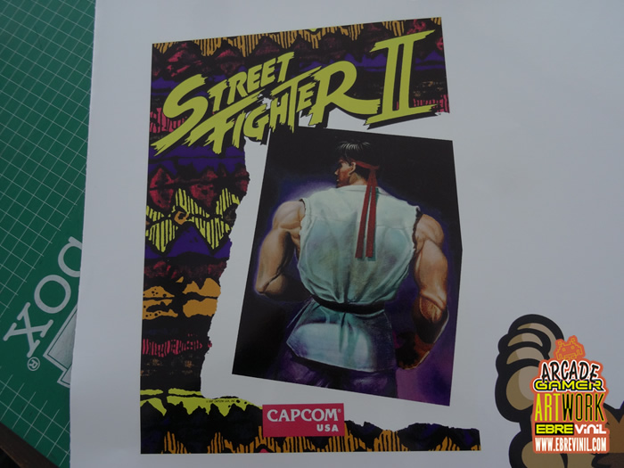adhesivo street fighter artes finales bartop