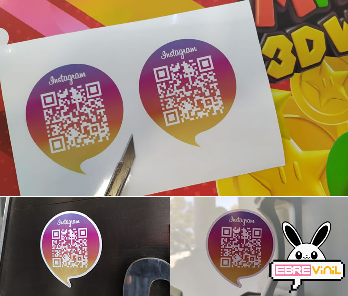adhesivo vinilo instagram personalizado