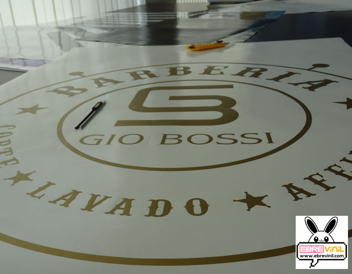 adhesivos barberías decorativos paredes