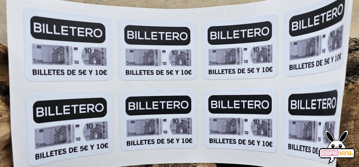 adhesivos billeteros maquinas expendedoras bebidas