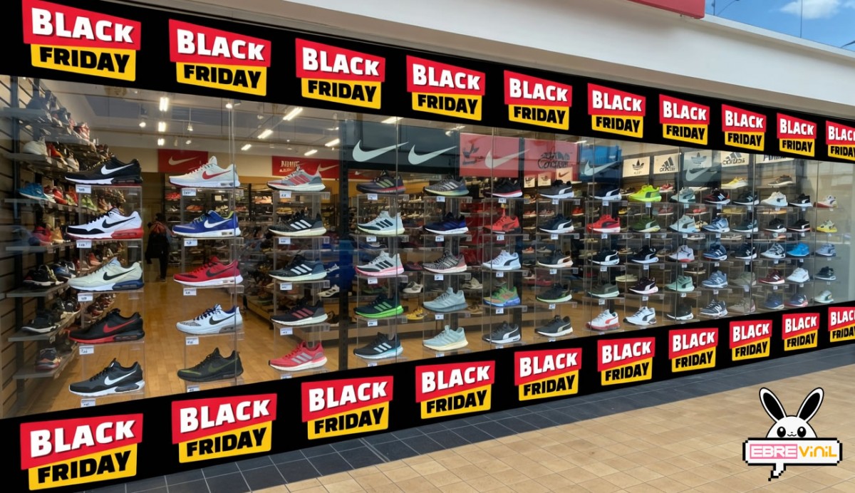 adhesivos black friday escaparates