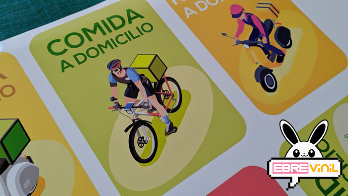 adhesivos carteles bares comida para llevar