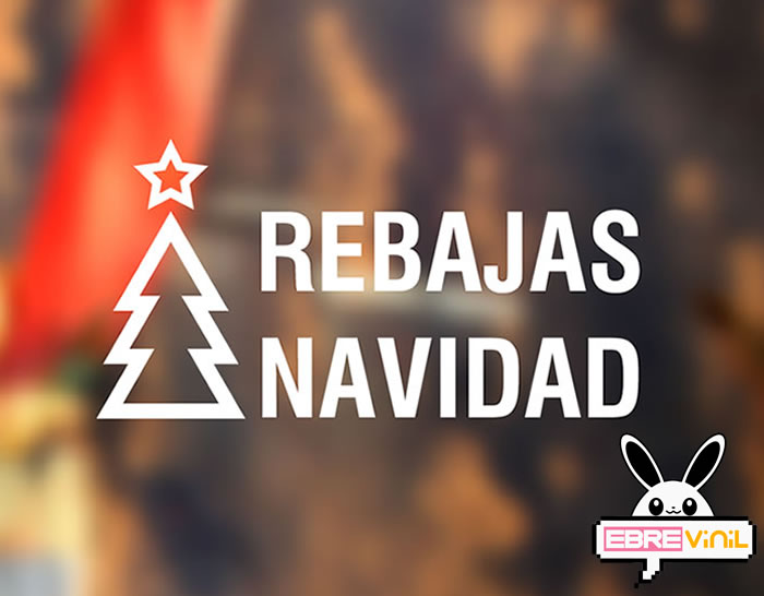 adhesivos escaparates rebajas navidad