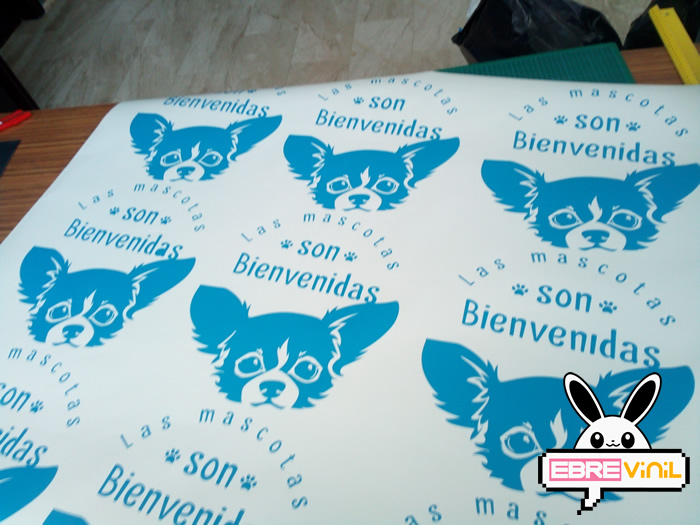 adhesivo de vinilo mascotas, perros y gatos