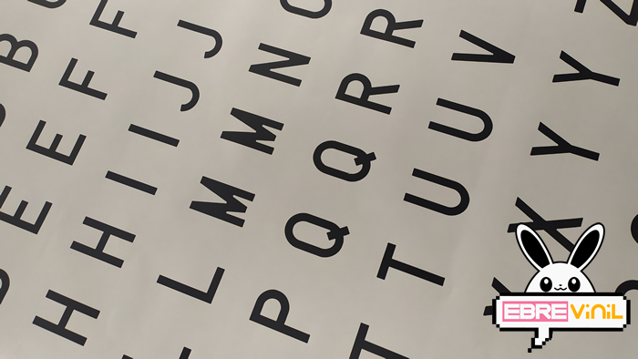 matrículas letras en vinilo de corte adhesivas