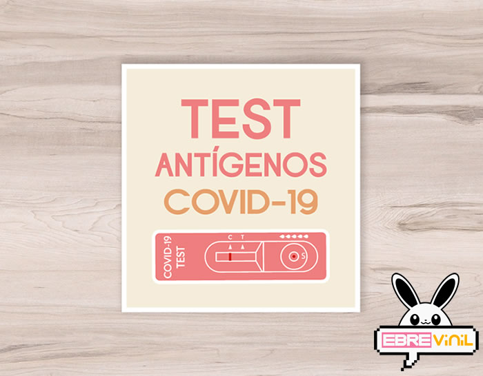 adhesivos vinilo test antigenos covid 19