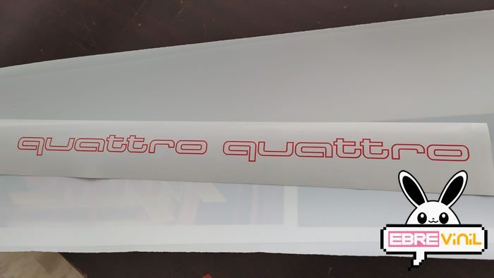 audi quattro adhesivos