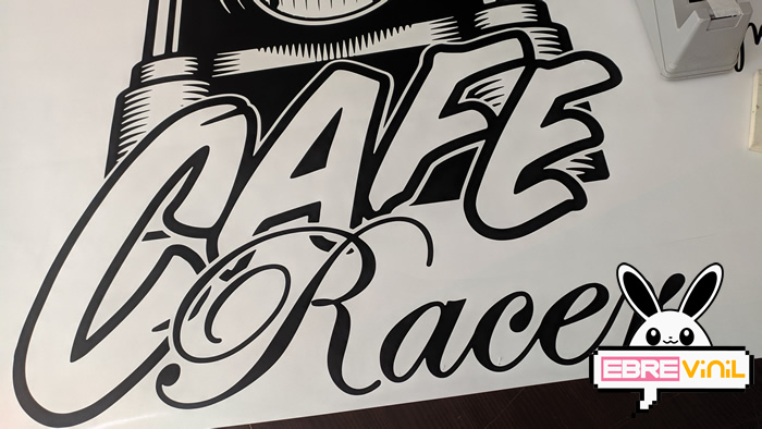 cafe racer decoraciones vinilo adhesivo