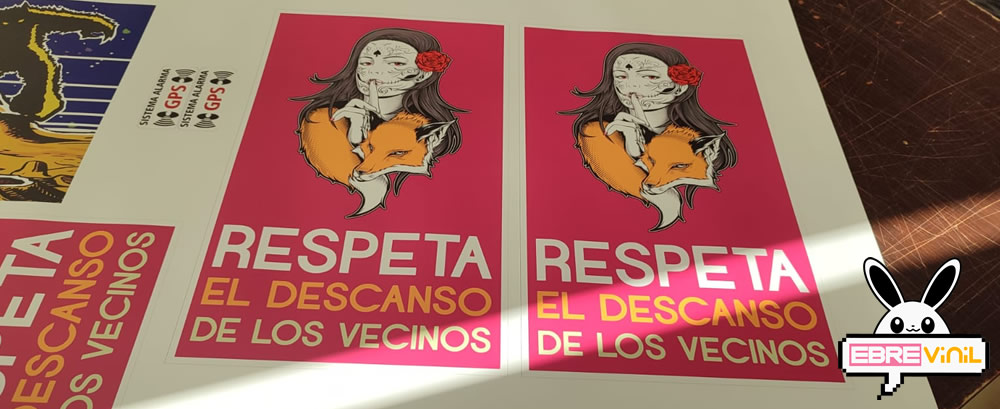  comprar carteles Respeta el Descanso de los Vecinos