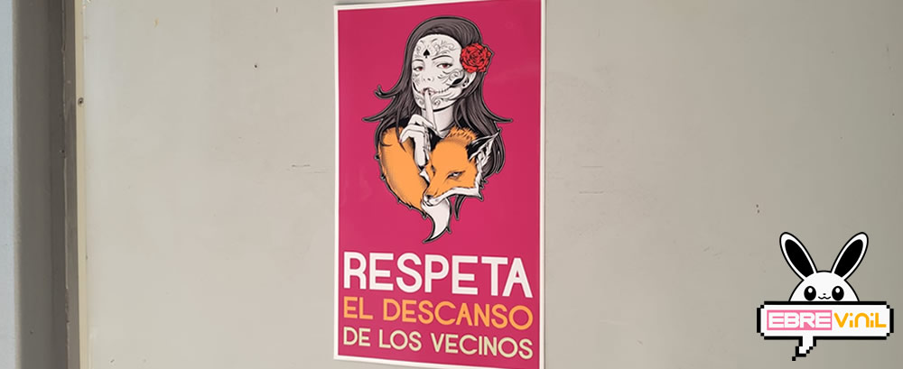  vinilo adhesivo  Respeta el Descanso de los Vecinos carteles