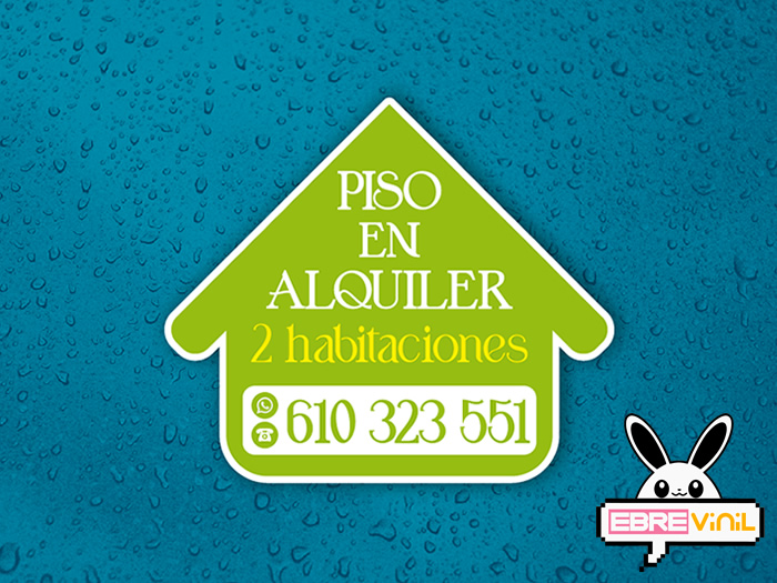 cartel piso en alquiler