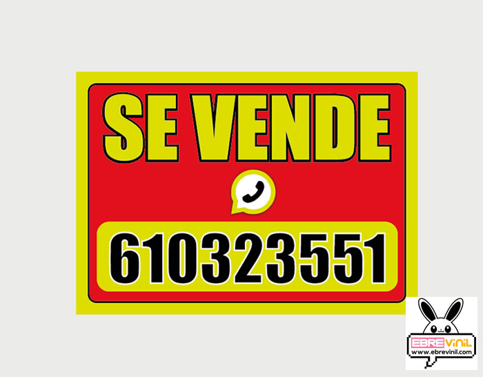 carteles adhesivos inmobiliaria