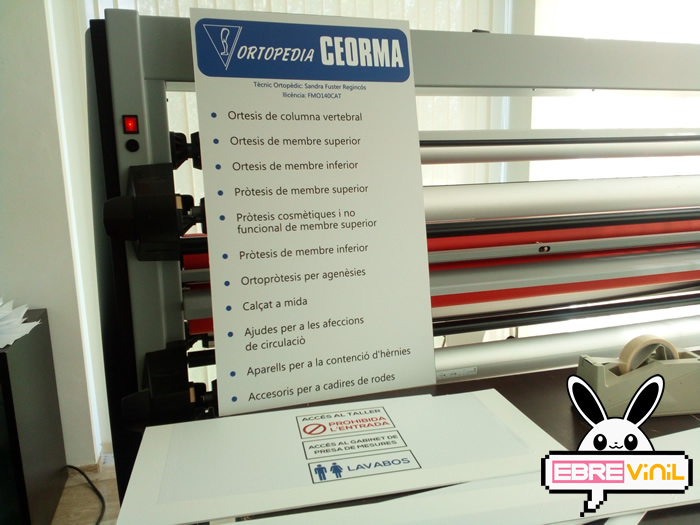 carteles, rótulos, vinilos