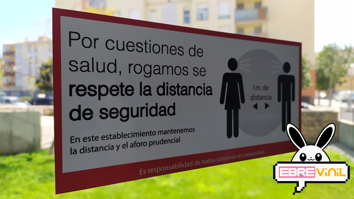 carteles de seguridad frente al coronavirus, empresas, tiendas, comercios