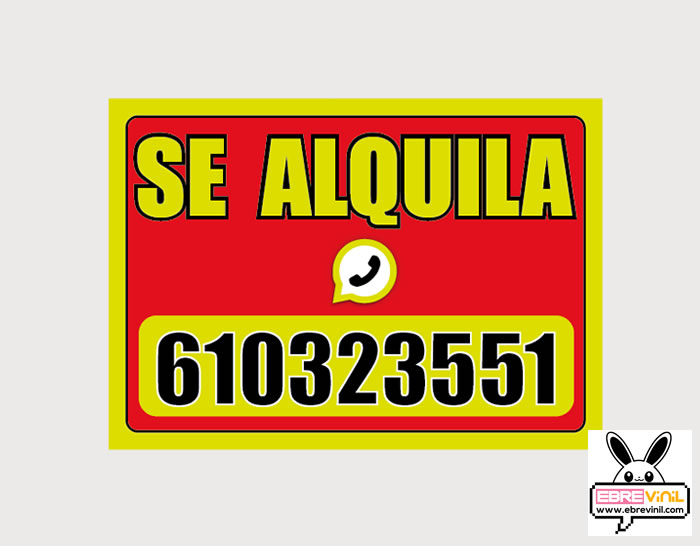 carteles se alquila inmobiliarias