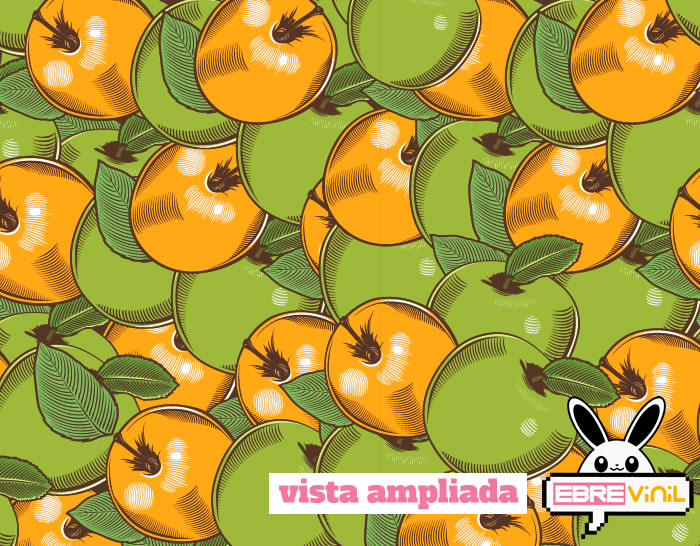 cenefa adhesiva manzanas frutas verduras