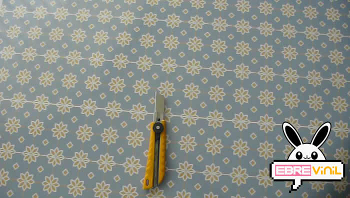 cenefa floral vinilo adhesivo