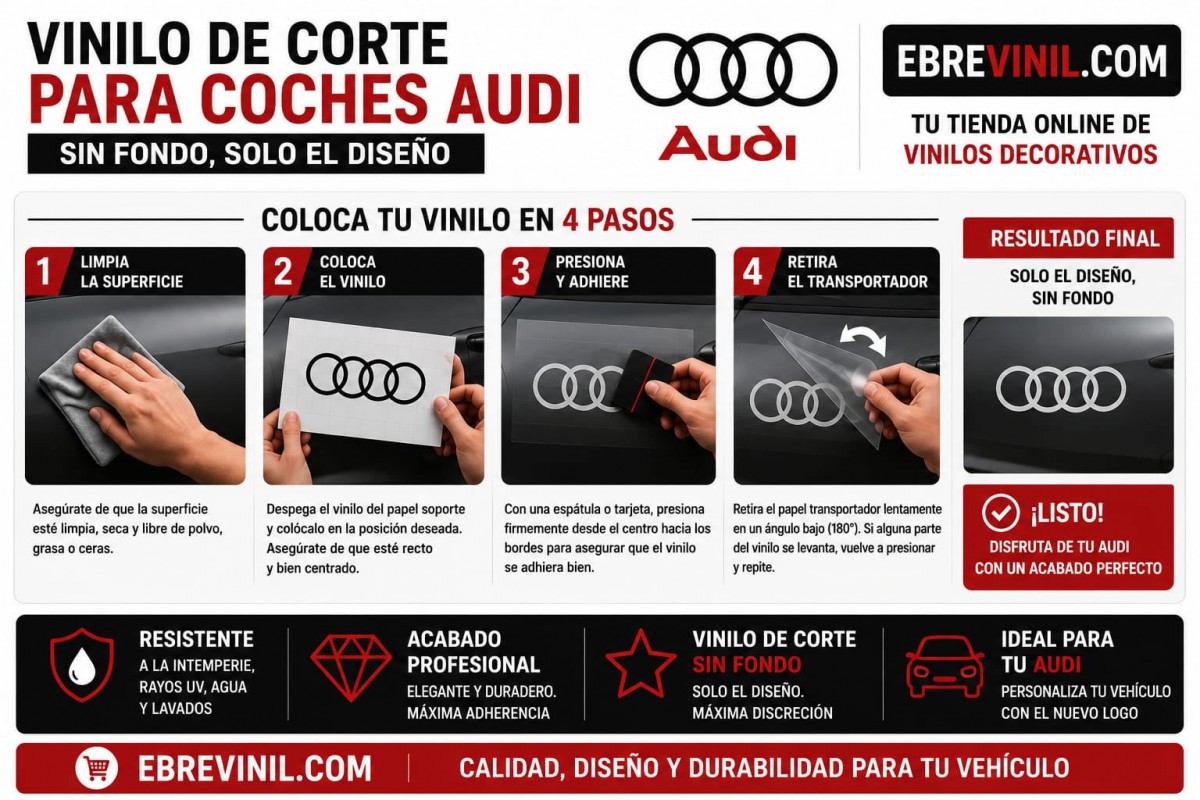 como pegar vinilos decorativos adhesivos pegatinas coches audi