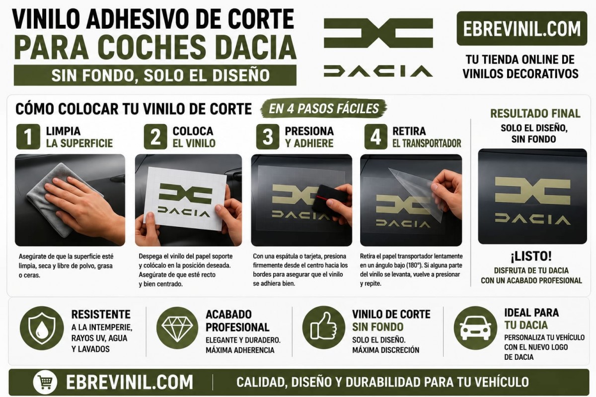 como pegar vinilos decorativos adhesivos y pegatinas coches dacia