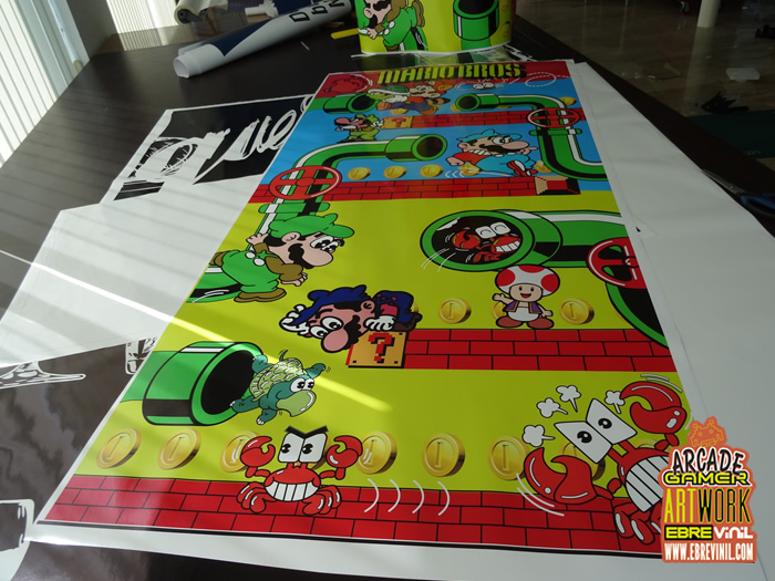 comprar vinilos bartop arcade artwork mario bros