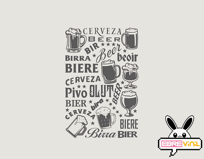 decoración paredes bares cerveza