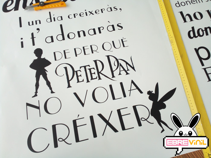 decoración vinilo decorativo texto catalán, català