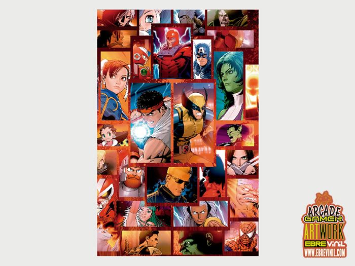 decoraciones bartop marvel vinilo