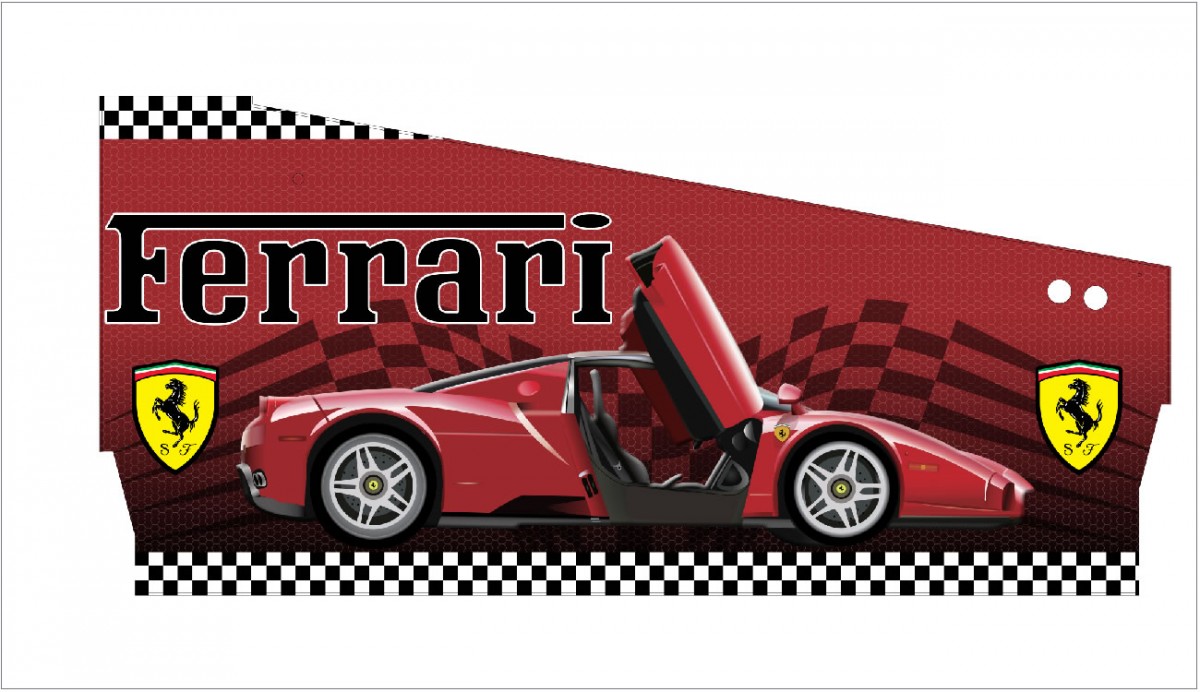 decoraciones para pinball ferrari
