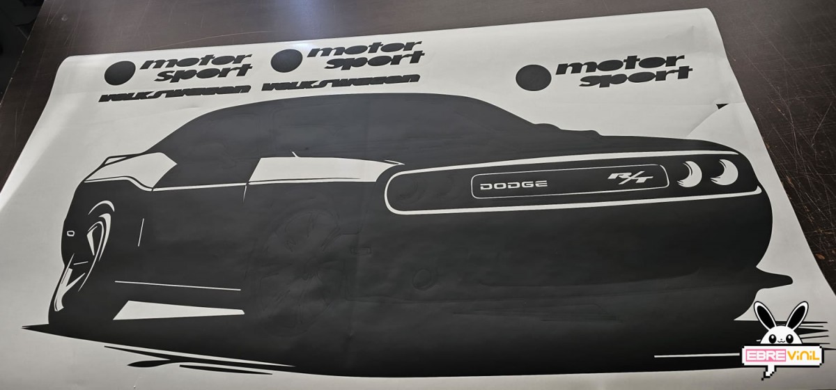 dodge challenger vinilo decorativo personalizado