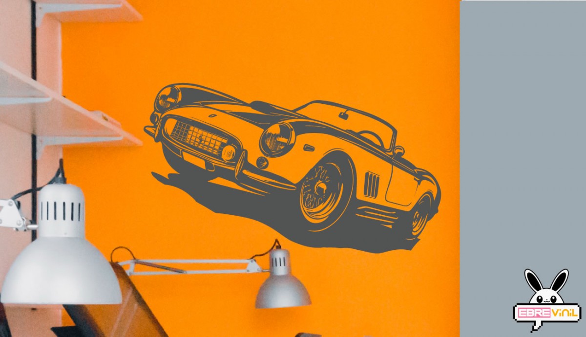 vinilo decorativo ferrari coche clásico