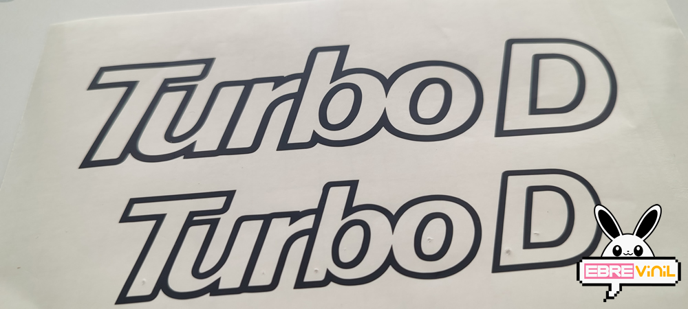 fiat turbo d vinilo adhesivo