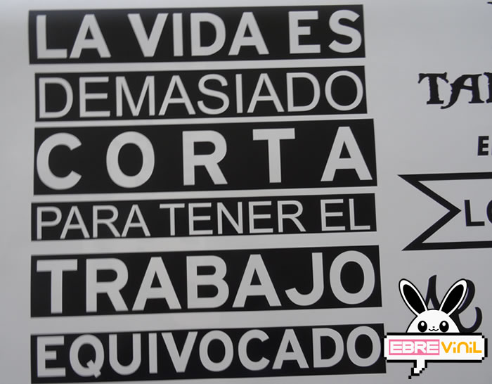 frases vinilo decoración de paredes