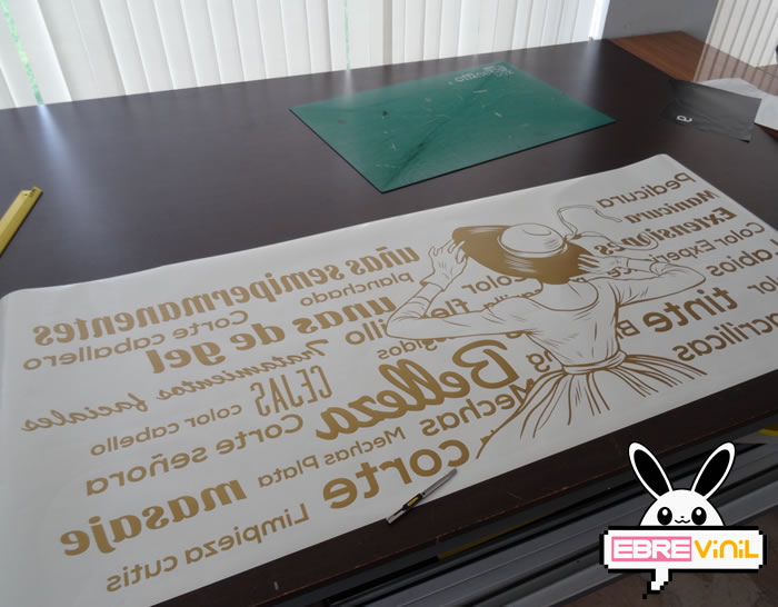 ideas decoración peluquerías vinilos