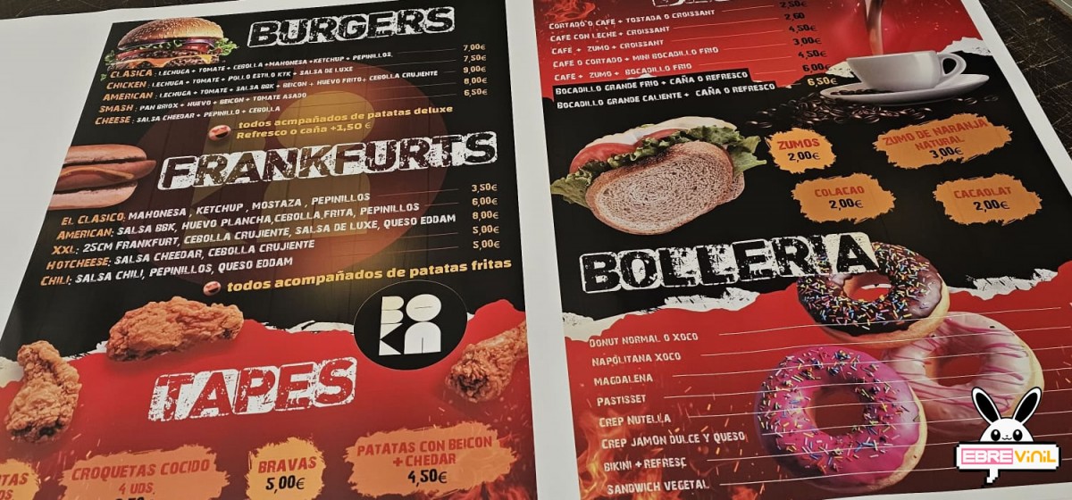 impresion de cartas menu restaurantes