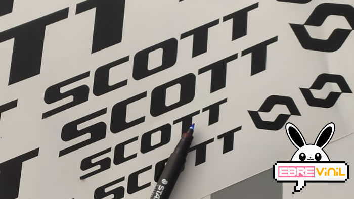 kit pegatinas bicicletas scott
