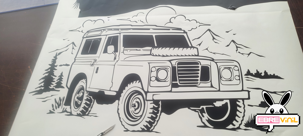 land rover defender vinilo adhesivo