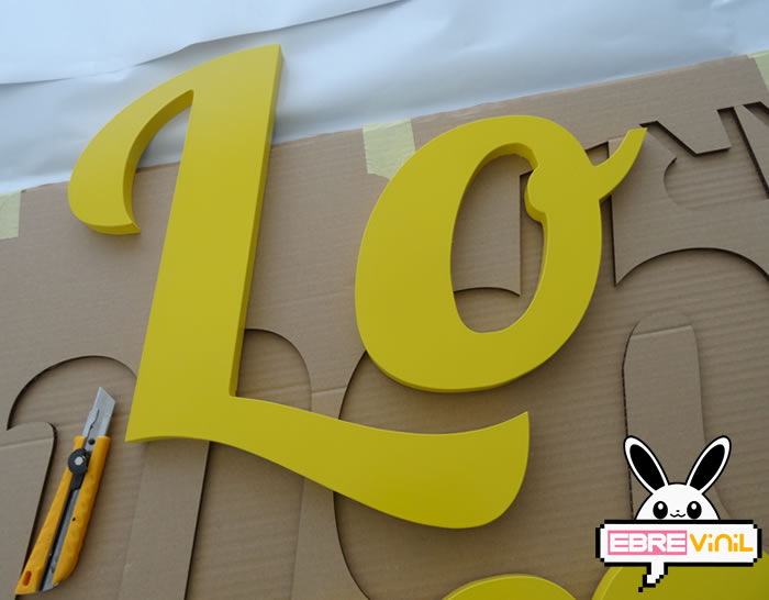 letras corporeas pvc