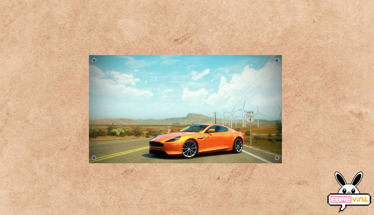 lona impresa decorativa aston martin