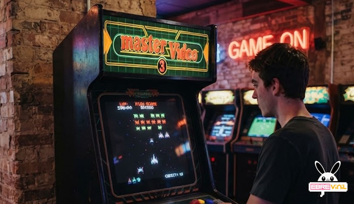 Efecto backlight en marquesina Master Video 3 con vinilo translúcido retroiluminado para máquinas arcade