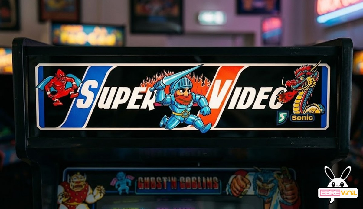 Marquesina Super Video VideoSonic con diseño Ghosts n Goblins caballero Arthur dragón rojo
