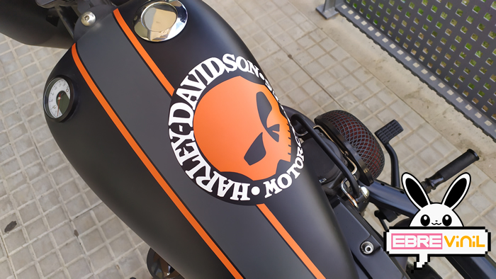 mascara de vinilo harley davidson