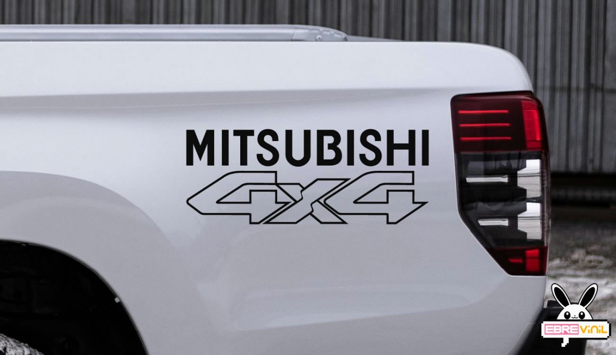 mitsubishi 4x4 vinilo adhesivo