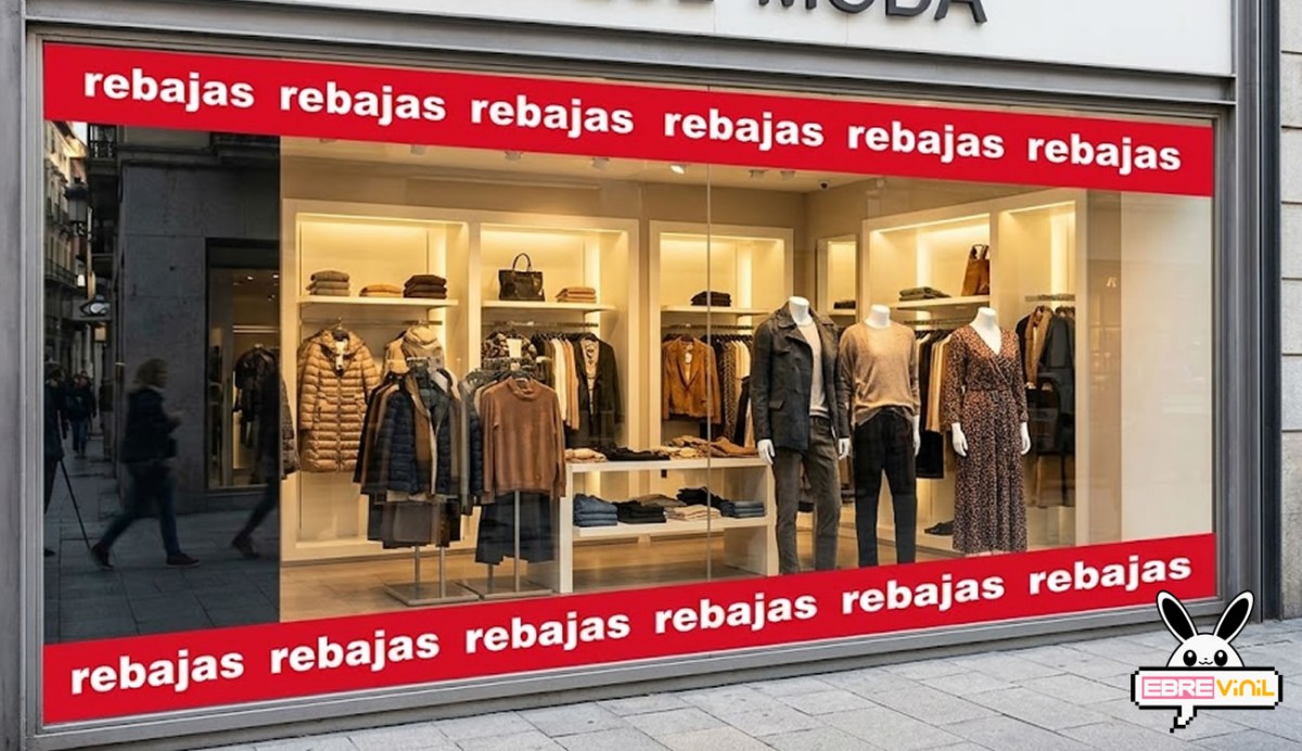Pack 3 vinilos adhesivos rebajas 120x15cm empalmables para escaparates