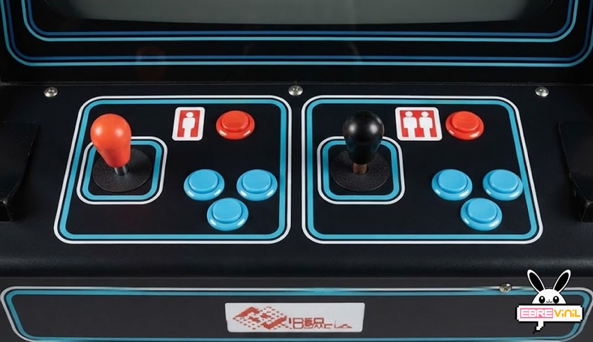 Vinilo adhesivo con el diseño del panel de mandos de la máquina recreativa Video Val para restauración arcade