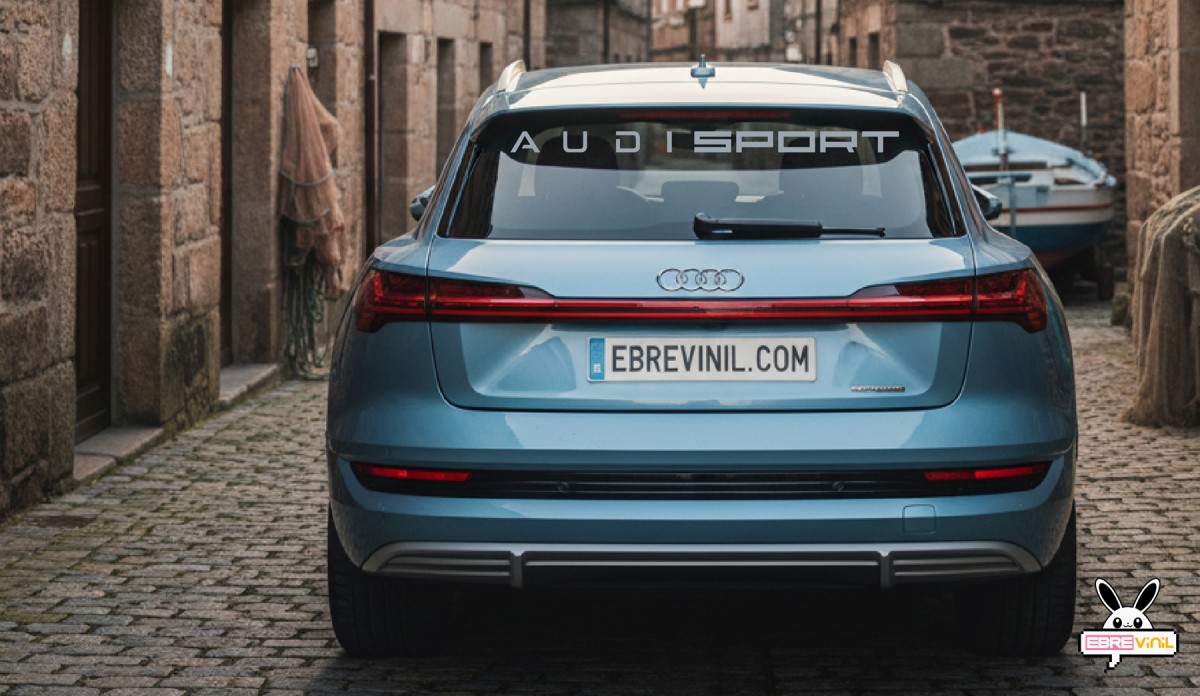 Vinilo adhesivo para personalización de coches AUDI, combinando modernidad y deportividad con diseño limpio y profesional