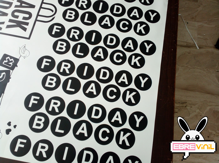 pegatina tiendas promo black friday
