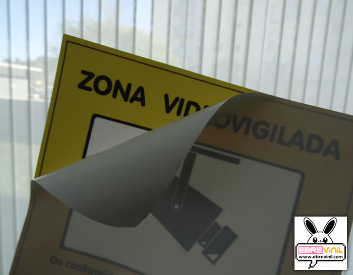 pegatina zona videovigilada, como rellenar cartel de zona videovigilada