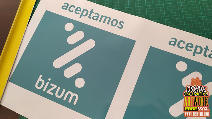 pegatinas bizum cristales podemos