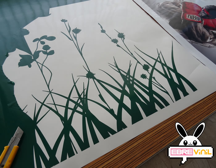 pegatinas vinilo florales